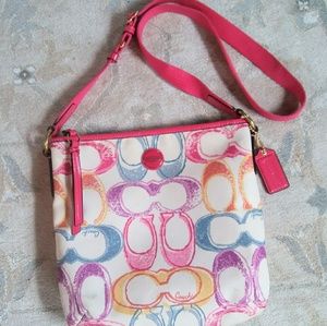Authentic Coach Rainbow Crossbody (large)
